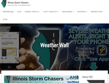 Tablet Screenshot of illinoisstormchasers.com